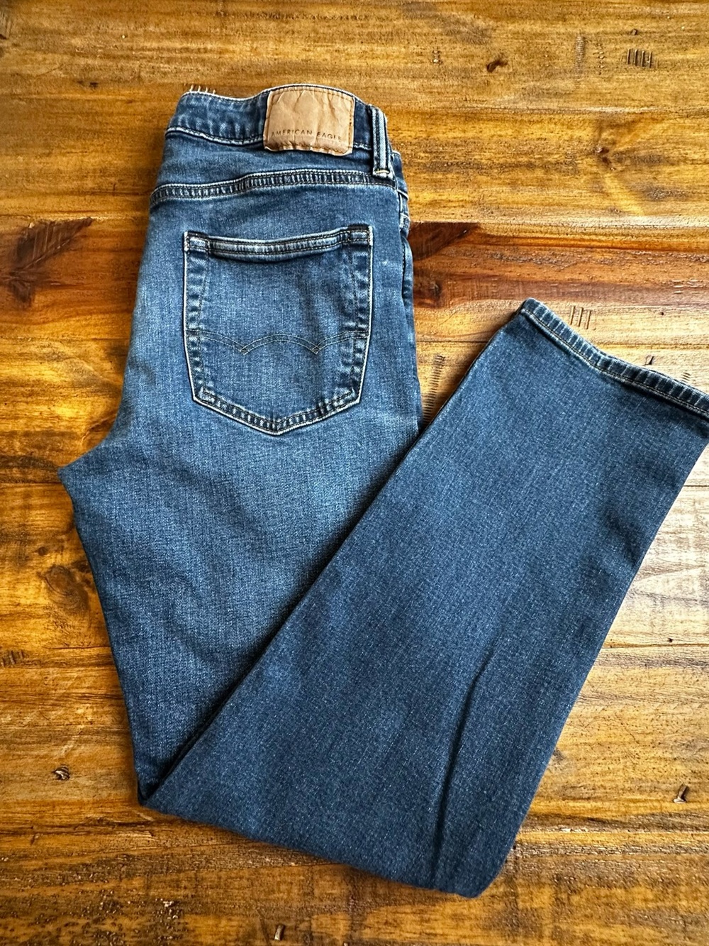 American Eagle Outfitters Dark Blue Straight Jeans